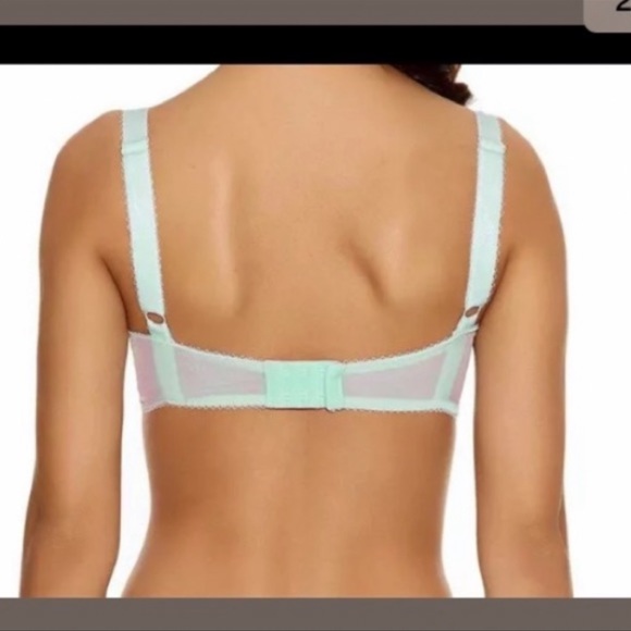 Freya “Starlet” Underwire Vertical Seam Bra and Shorty in Peppermint Green - Picture 4 of 8